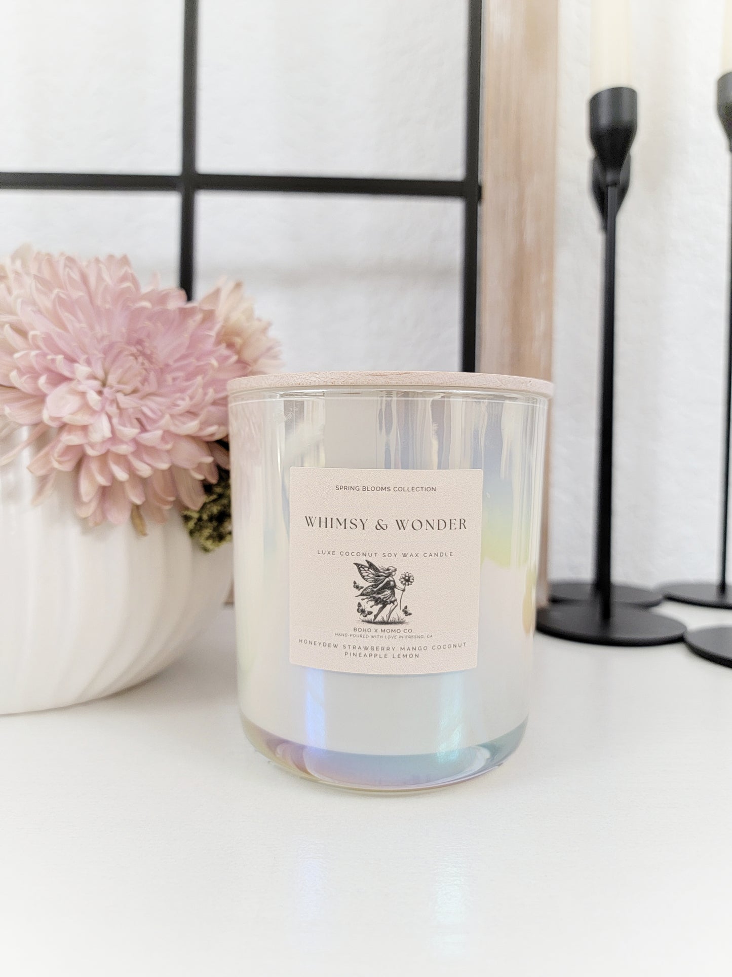 Luxury Coconut Soy Wax Candle - Whimsy & Wonder