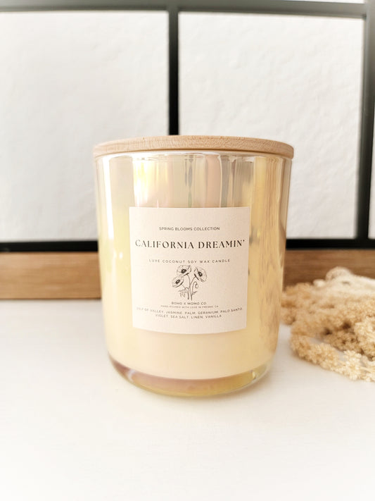 Luxury Coconut Soy Candle - California Dreamin'