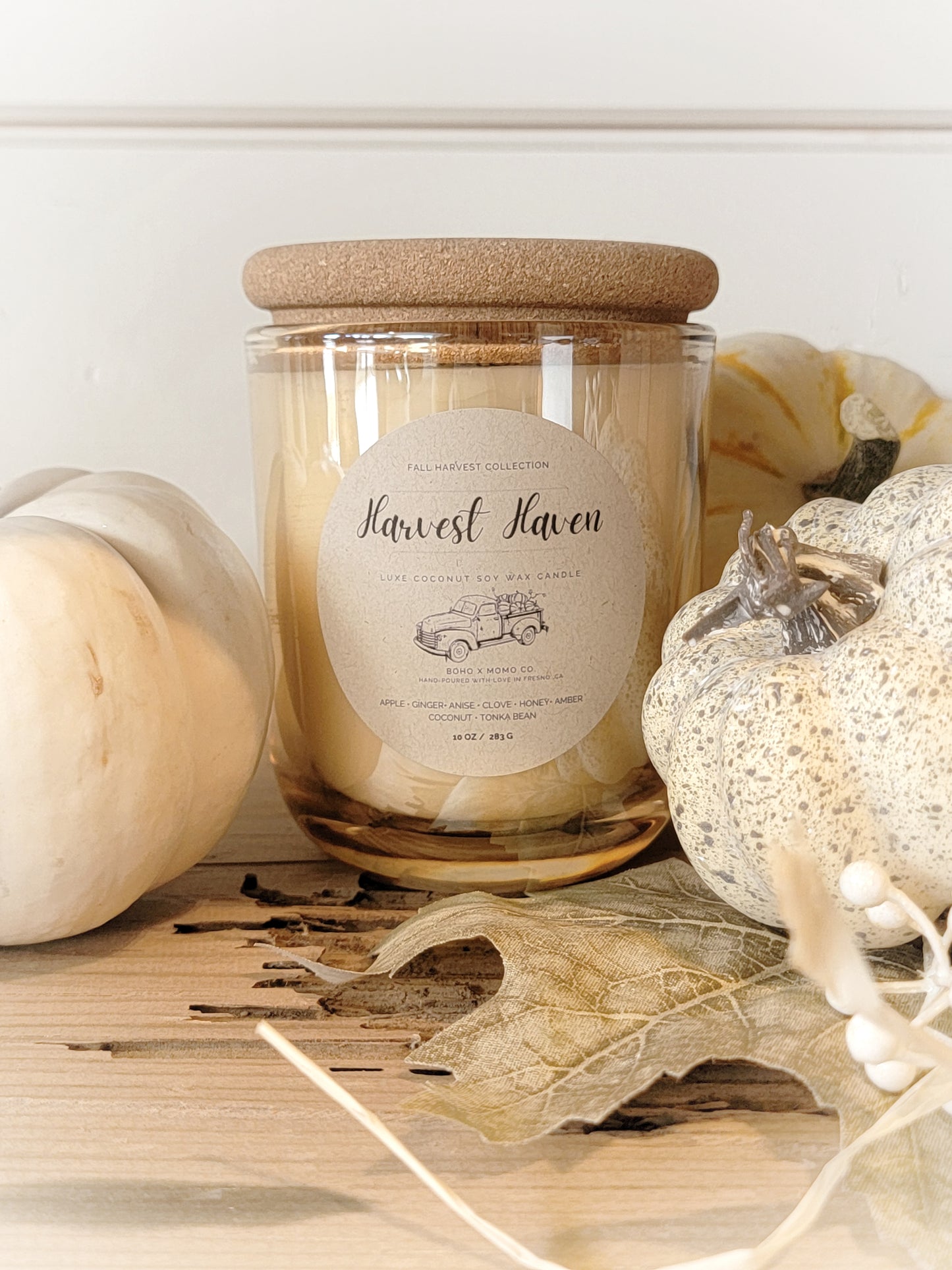 Luxury Coconut Soy Candle - Harvest Haven