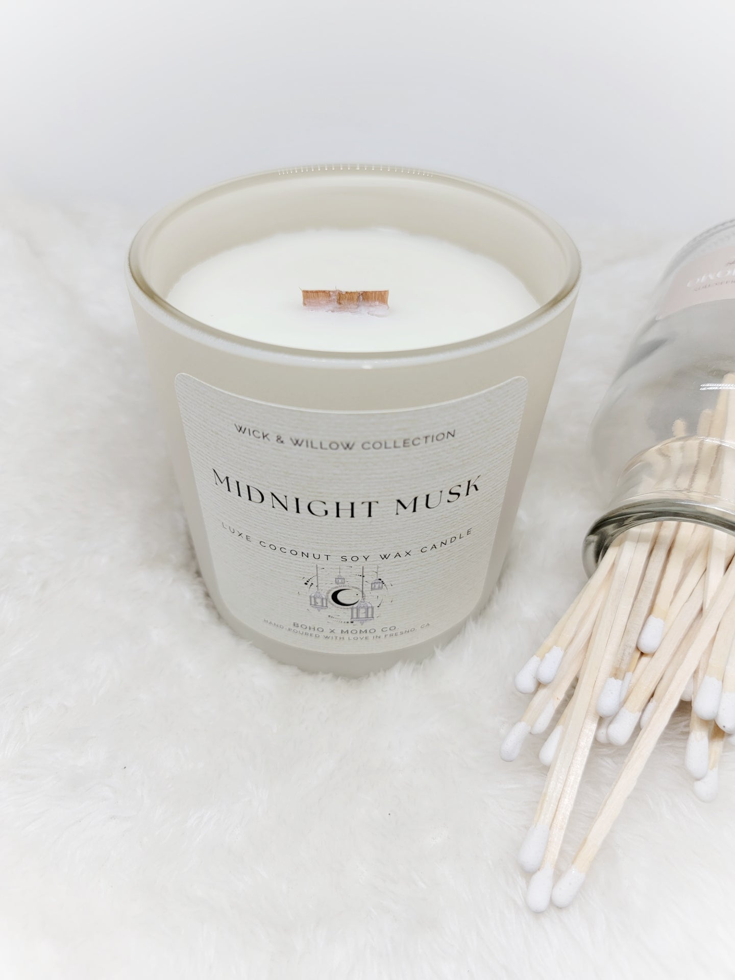 Luxury Coconut Soy Wax Candle - Midnight Muse