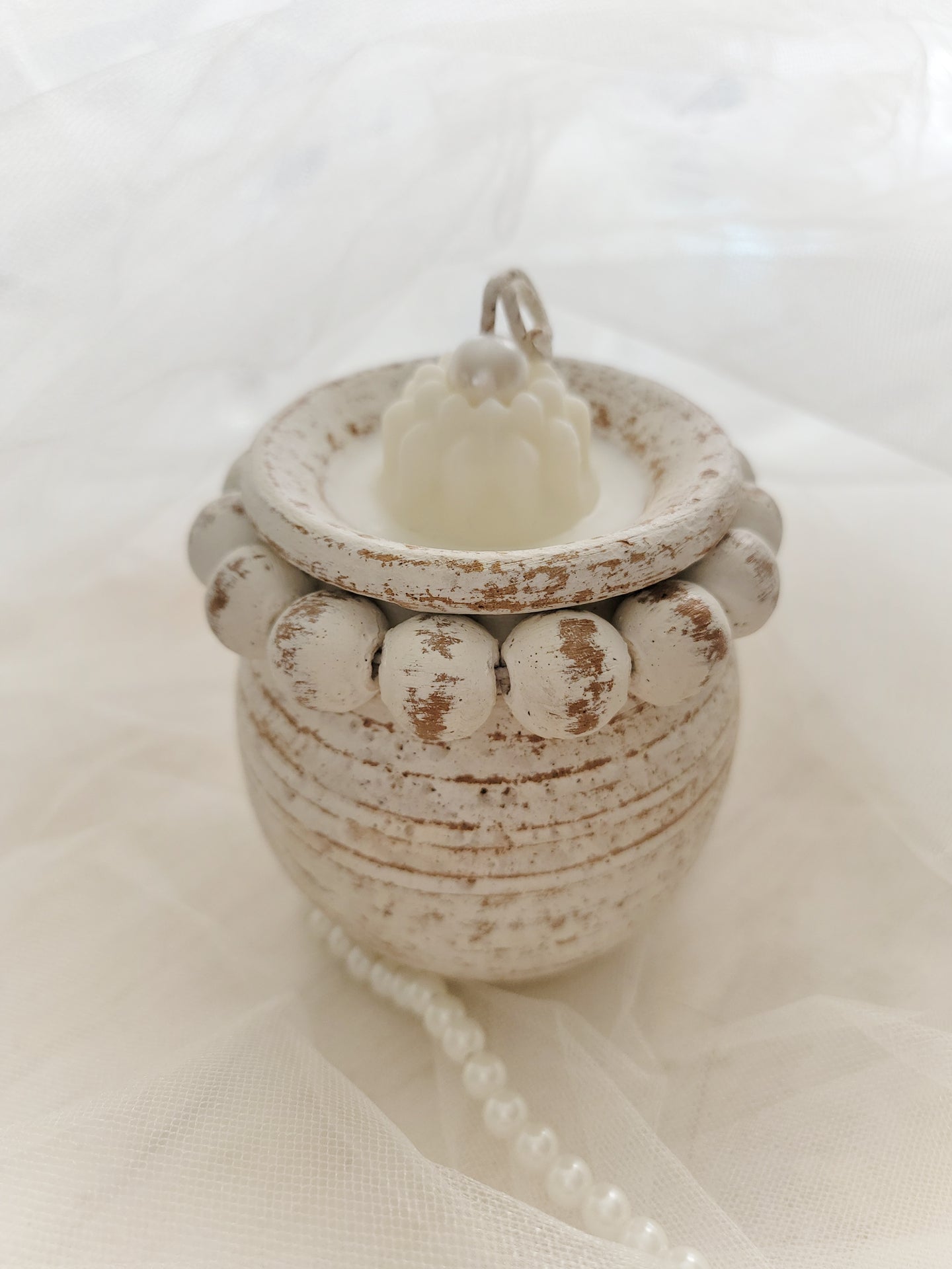 Luxury Coconut Soy Wax Candle - Clay Beadzie Jar