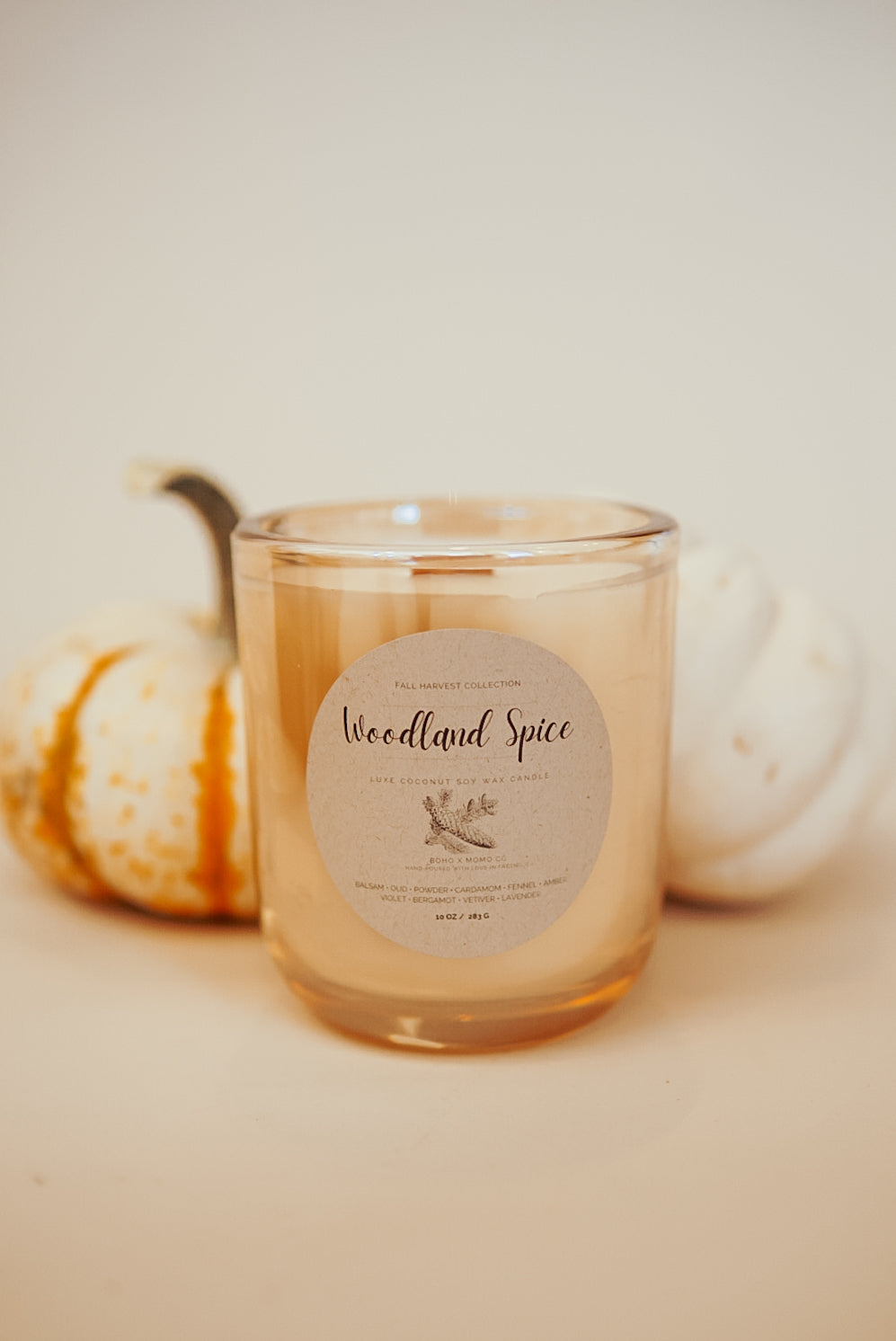 Luxury Coconut Soy Candle - Woodland Spice