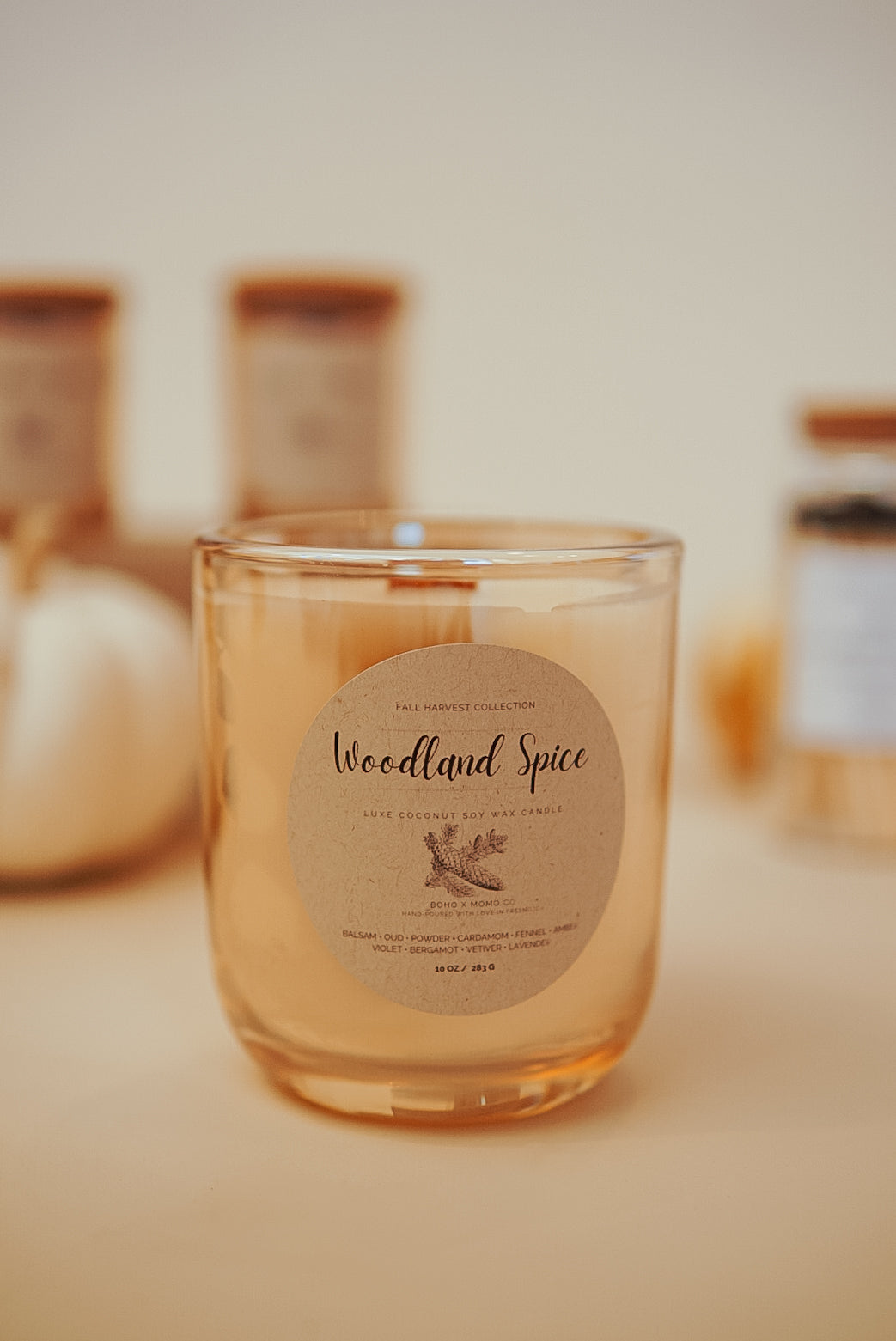 Luxury Coconut Soy Candle - Woodland Spice