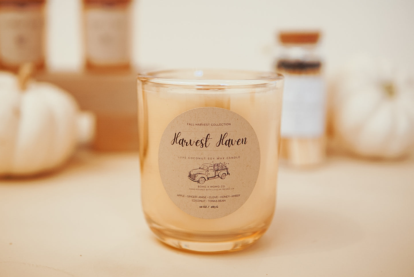 Luxury Coconut Soy Candle - Harvest Haven