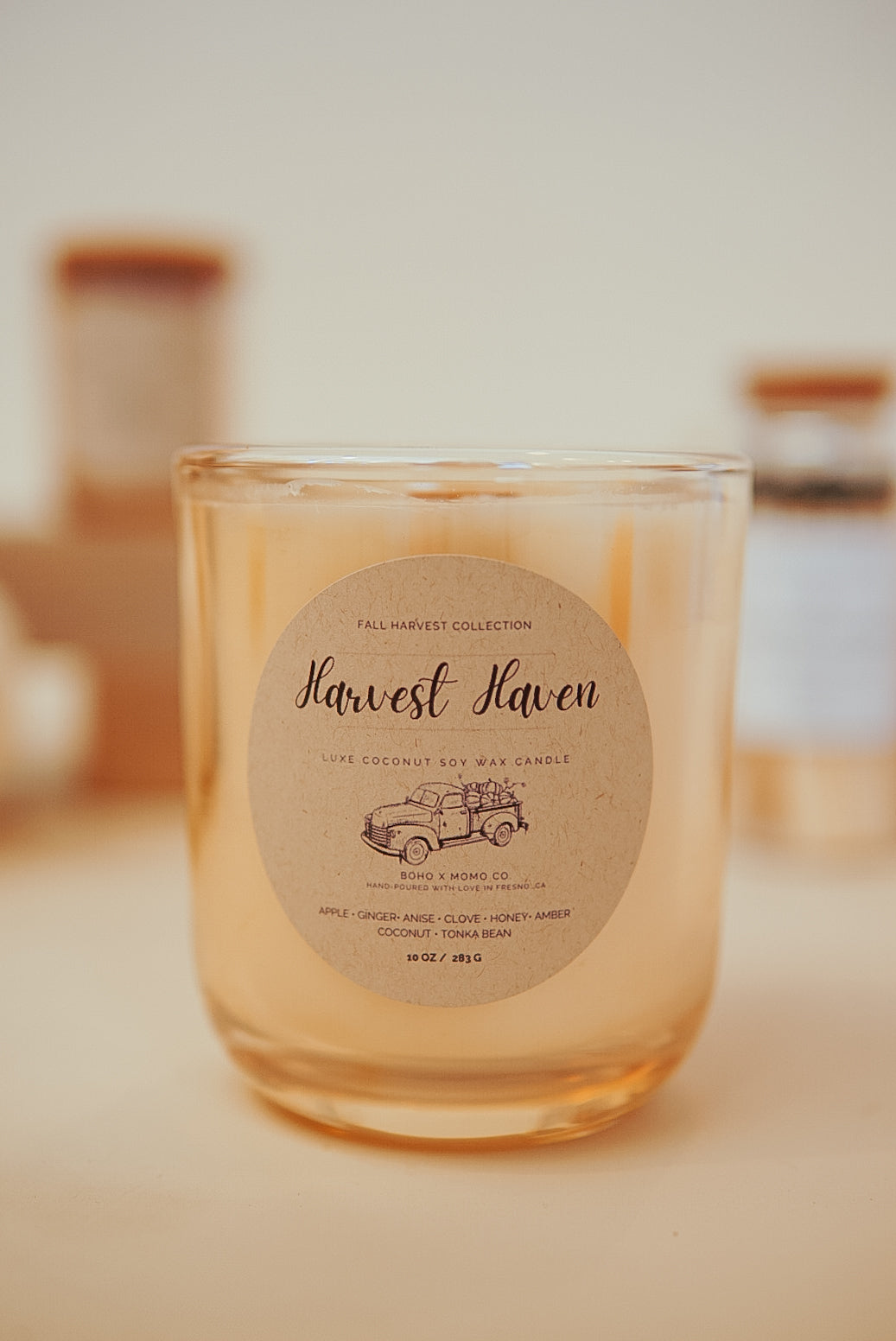 Luxury Coconut Soy Candle - Harvest Haven