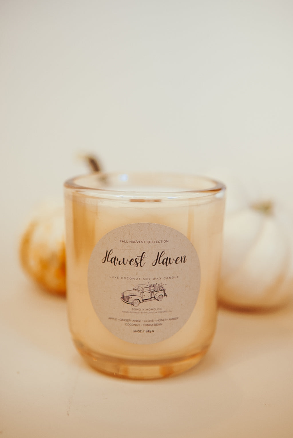 Luxury Coconut Soy Candle - Harvest Haven