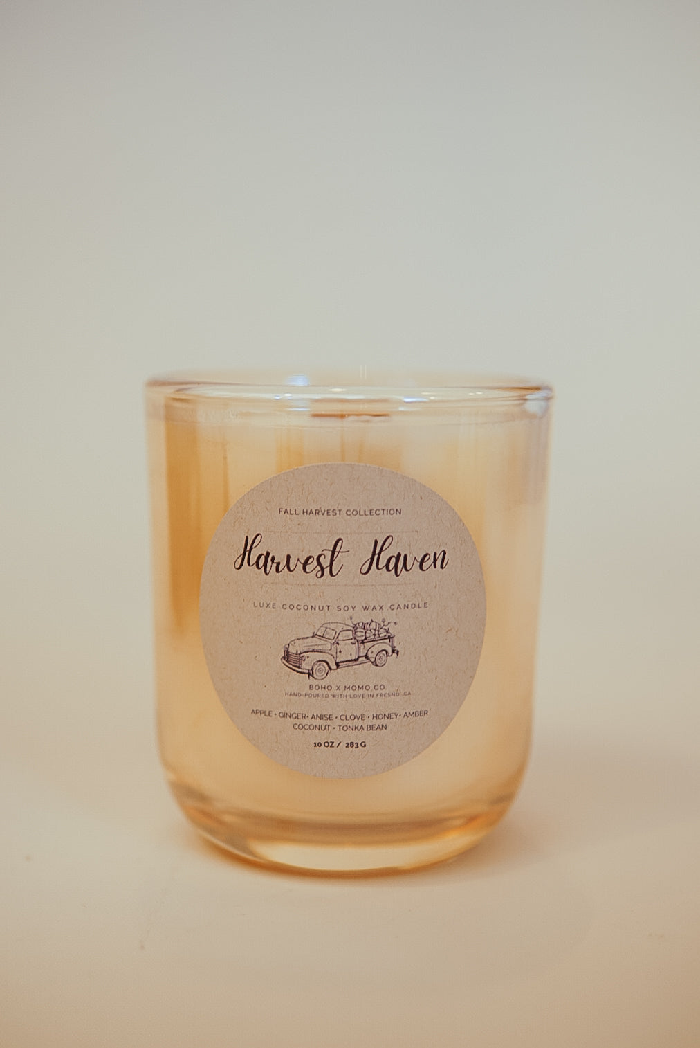 Luxury Coconut Soy Candle - Harvest Haven