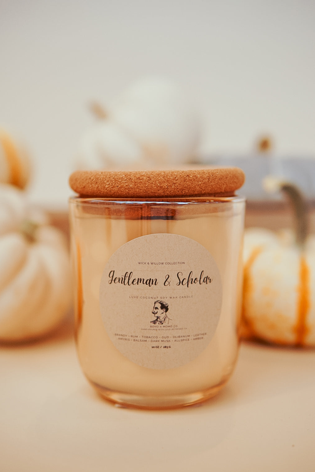 Luxury Coconut Soy Wax Candle - Gentleman & Scholar