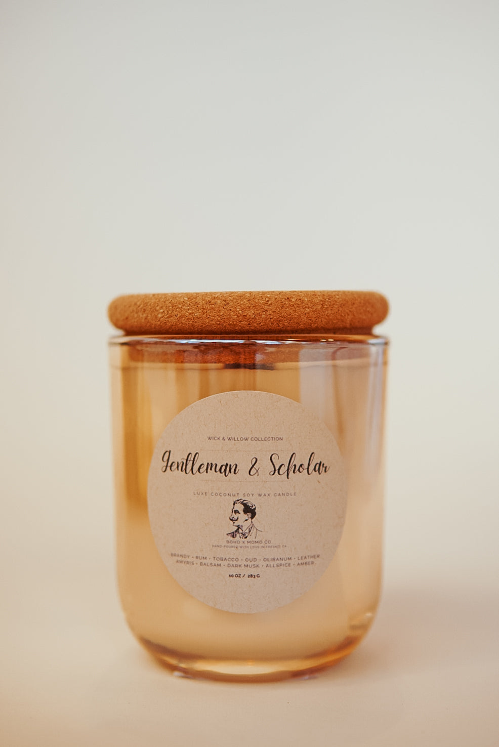 Luxury Coconut Soy Wax Candle - Gentleman & Scholar