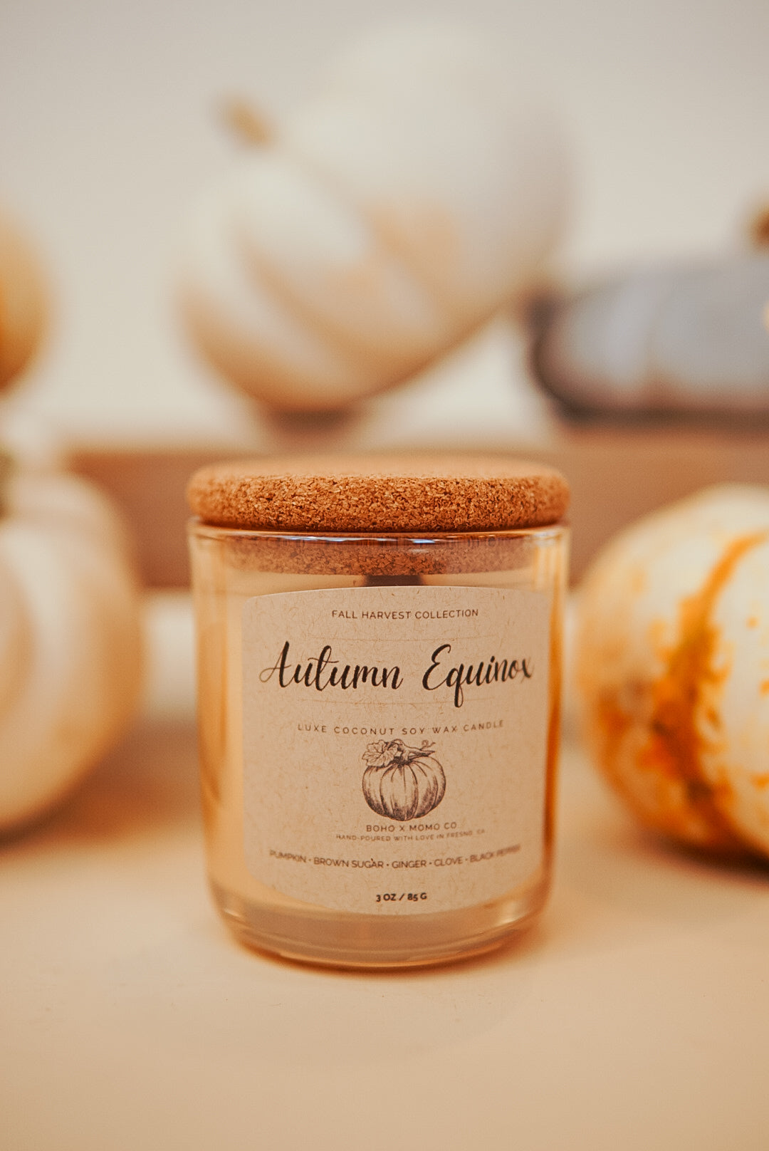 Luxury Coconut Soy Candle - Autumn Equinox