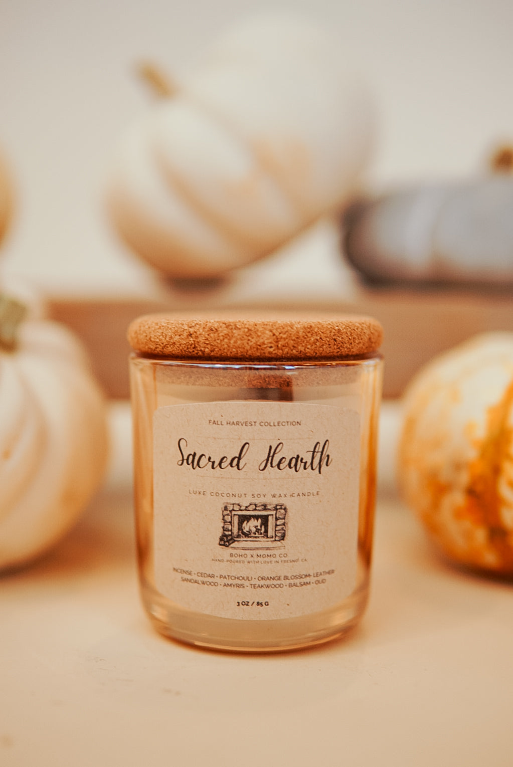 Luxury Coconut Soy Candle - Sacred Hearth