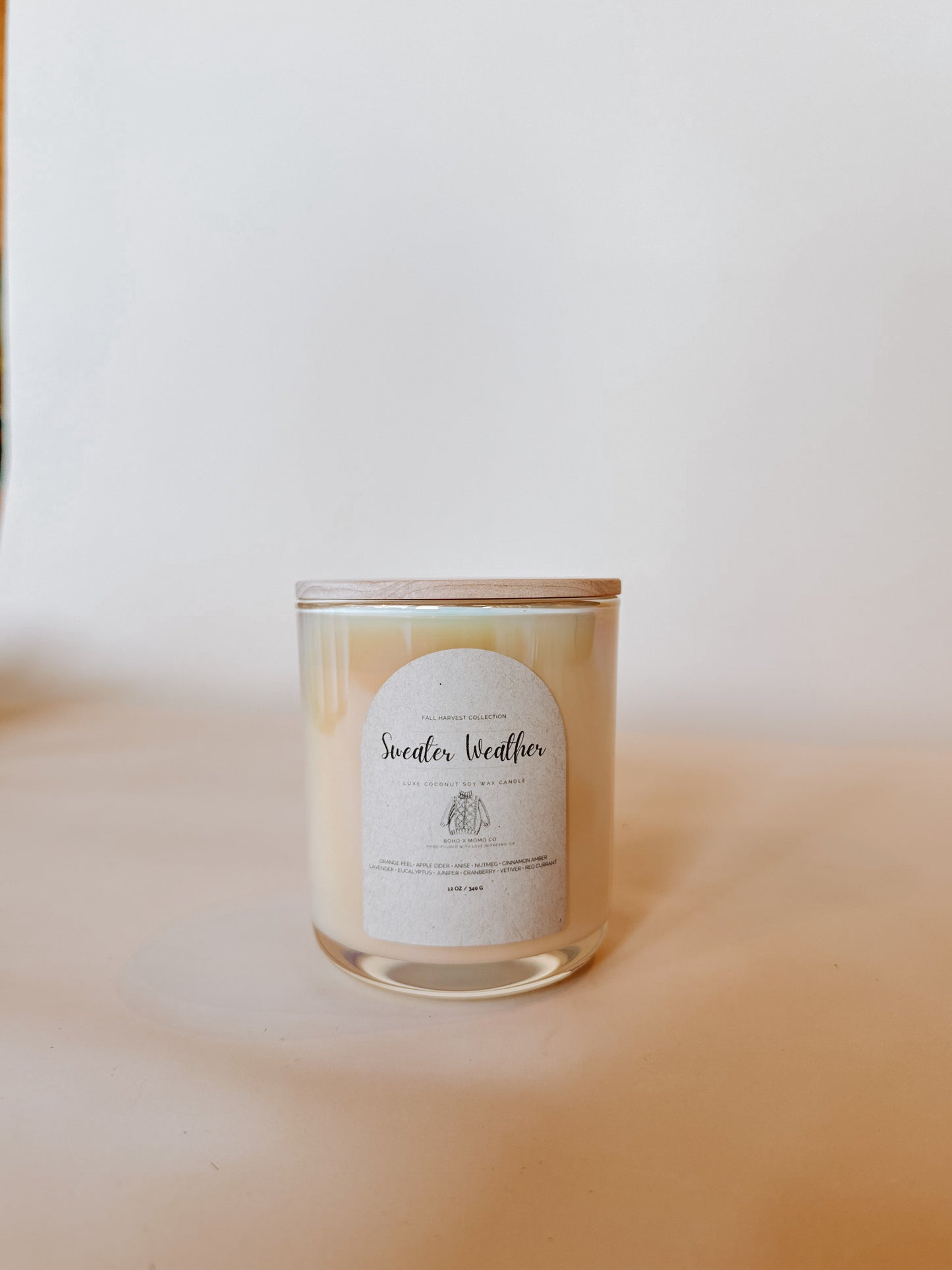 Luxury Coconut Soy Candle - Sweater Weather