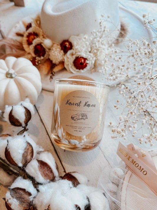 Luxury Coconut Soy Candle - Harvest Haven