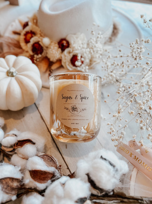 Luxury Coconut Soy Candle - Sugar & Spice