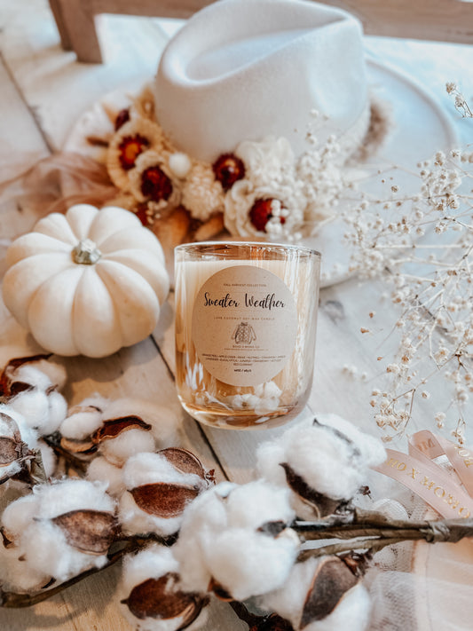 Luxury Coconut Soy Candle - Sweater Weather