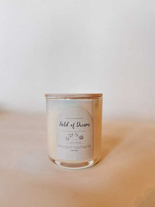 Luxury Coconut Soy Wax Candle - Field of Dreams