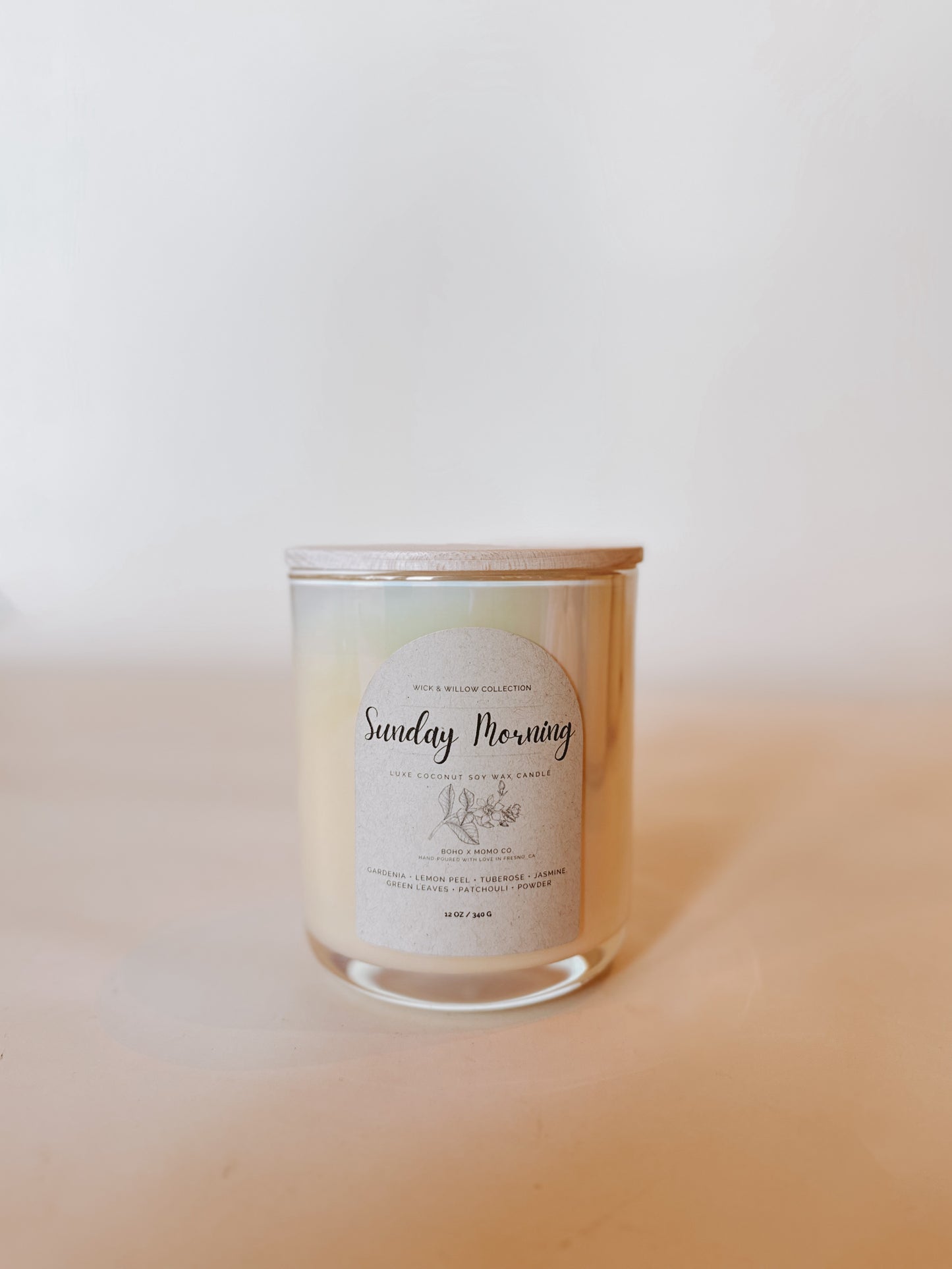 Luxury Coconut Soy Wax Candle - Sunday Morning