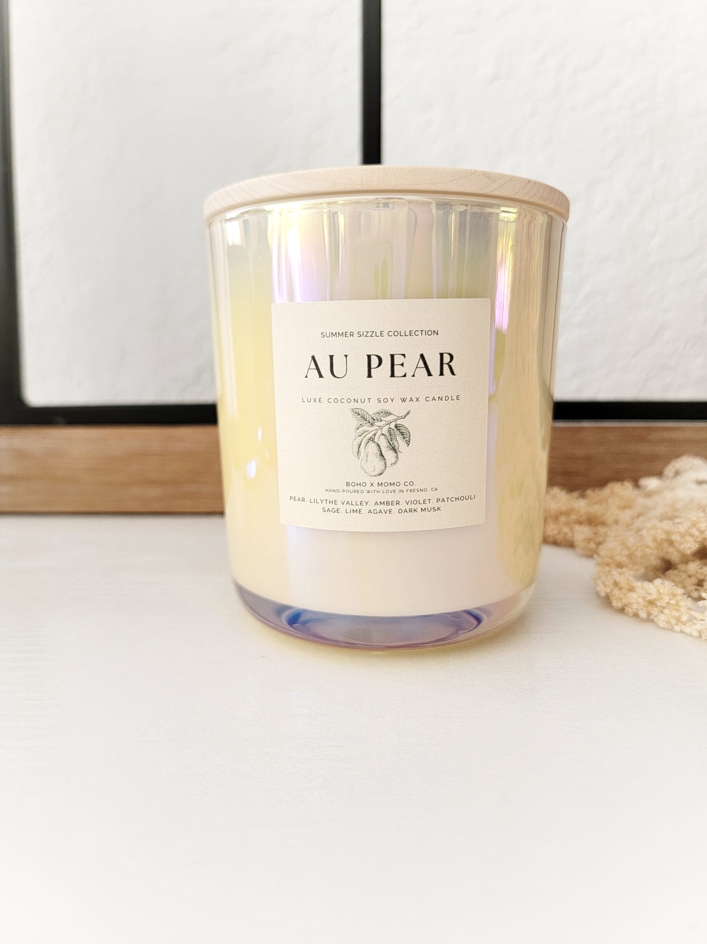 Luxury Coconut Soy Candle - Au Pear